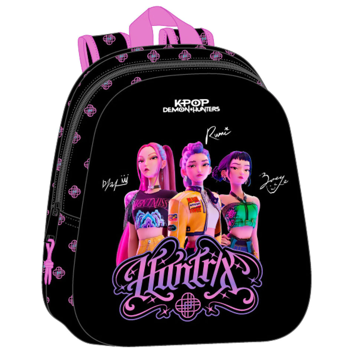 KPop Demon Hunters Negra rucsac 3D poza produsului