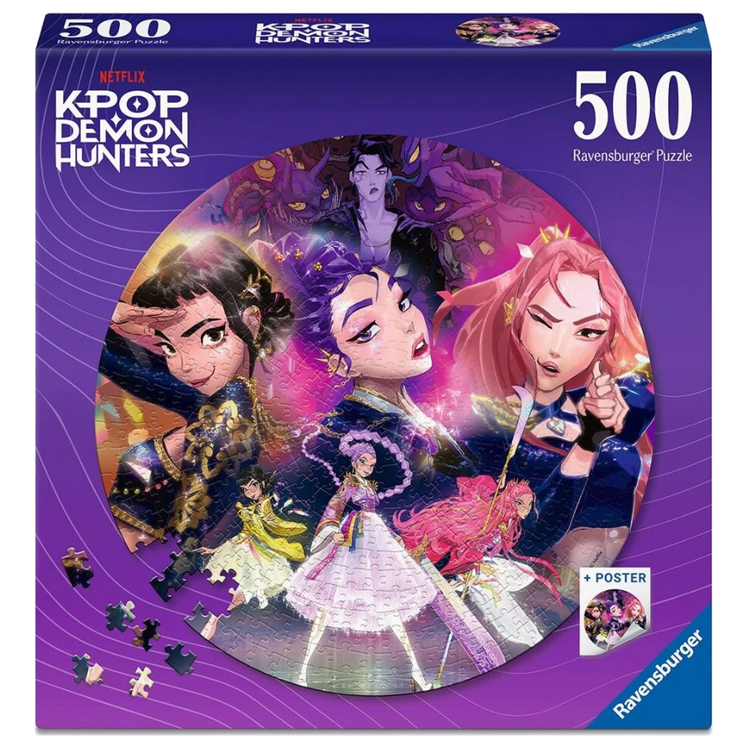 Kpop Demon Hunters puzzle de 500 de piese poza produsului