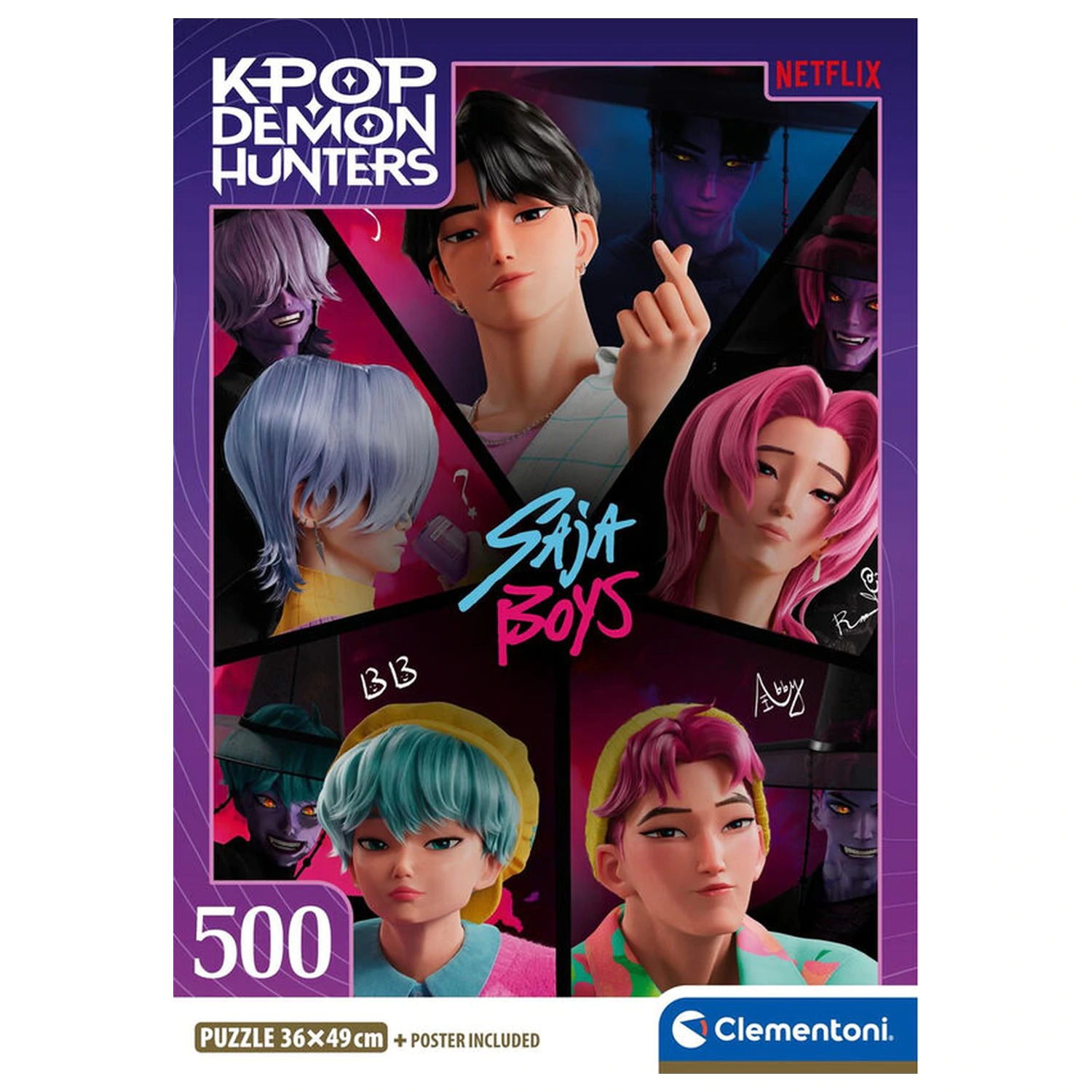 Kpop Demon Hunters puzzle 500 de piese poza produsului