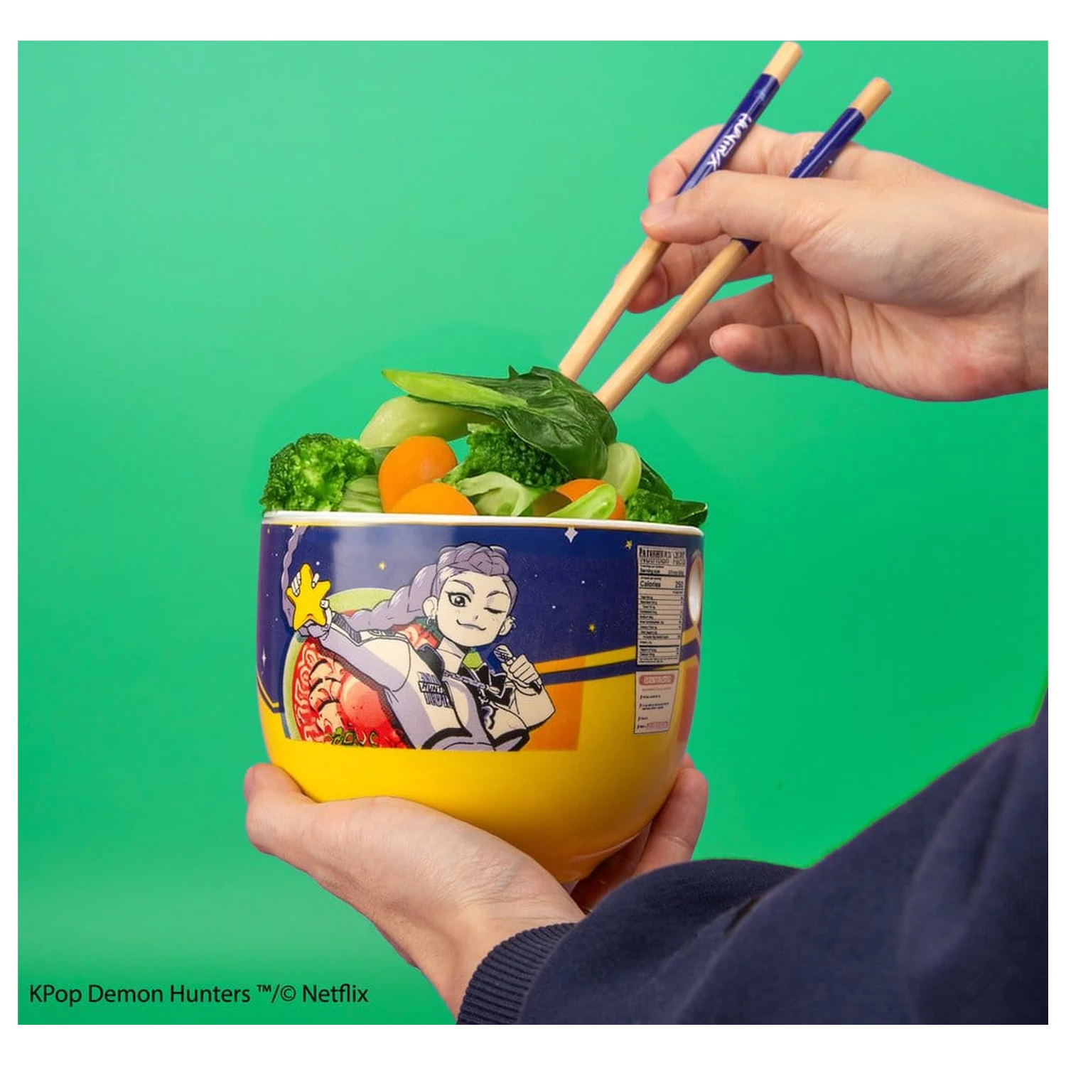 KPop Demon Hunters Bol Ramen cu Betisoare Rumi Superstar Aroma poza produsului