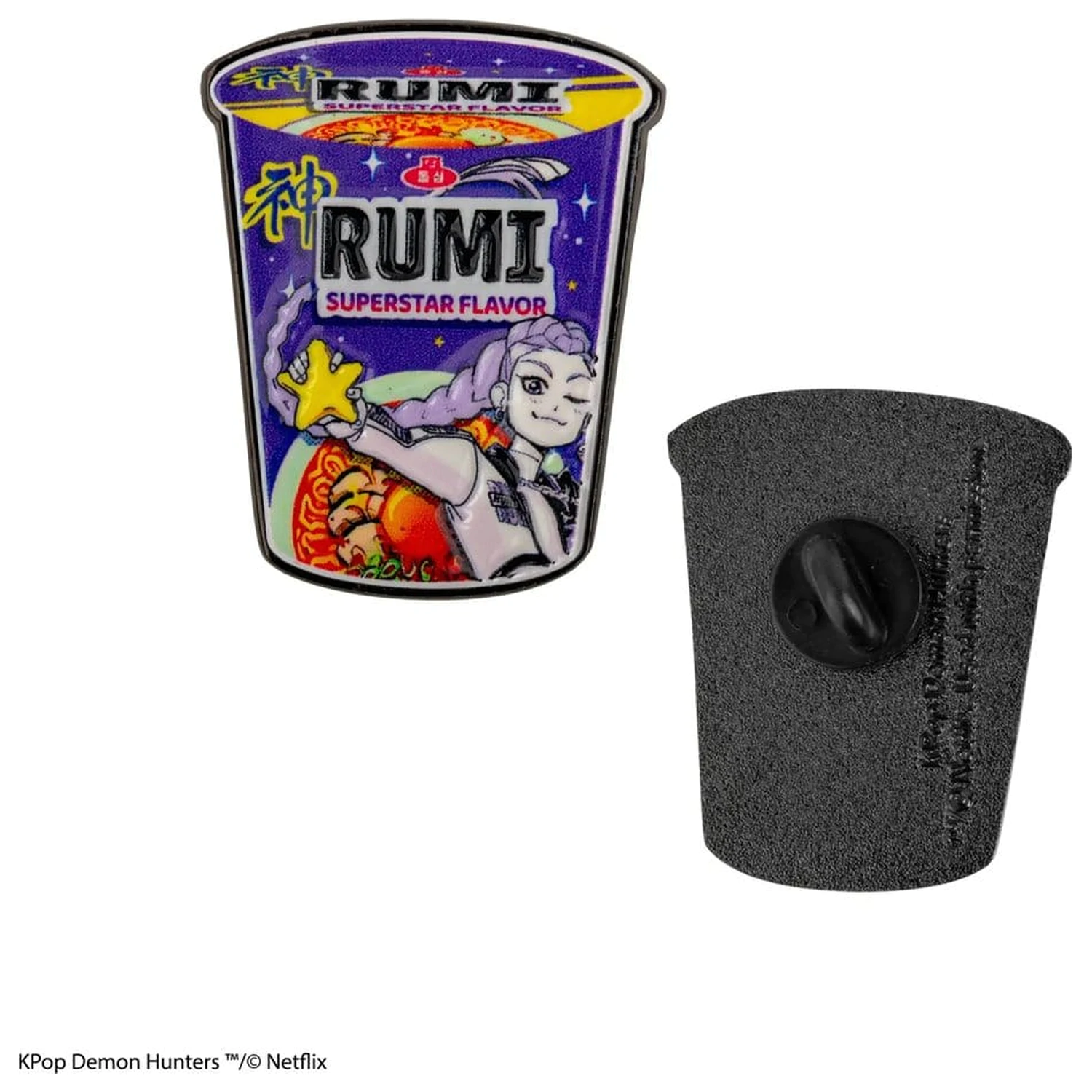 KPop Demon Hunters Pin Rumi Superstar Flavor Noodles poza produsului