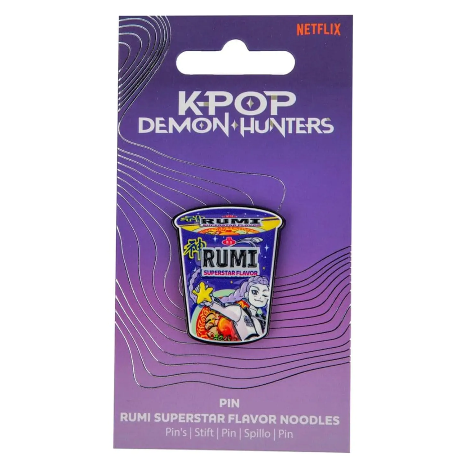 KPop Demon Hunters Pin Rumi Superstar Flavor Noodles poza produsului