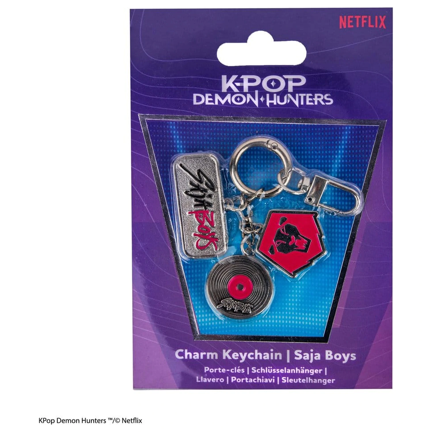 KPop Demon Hunters Charm Breloc Saja Boys poza produsului