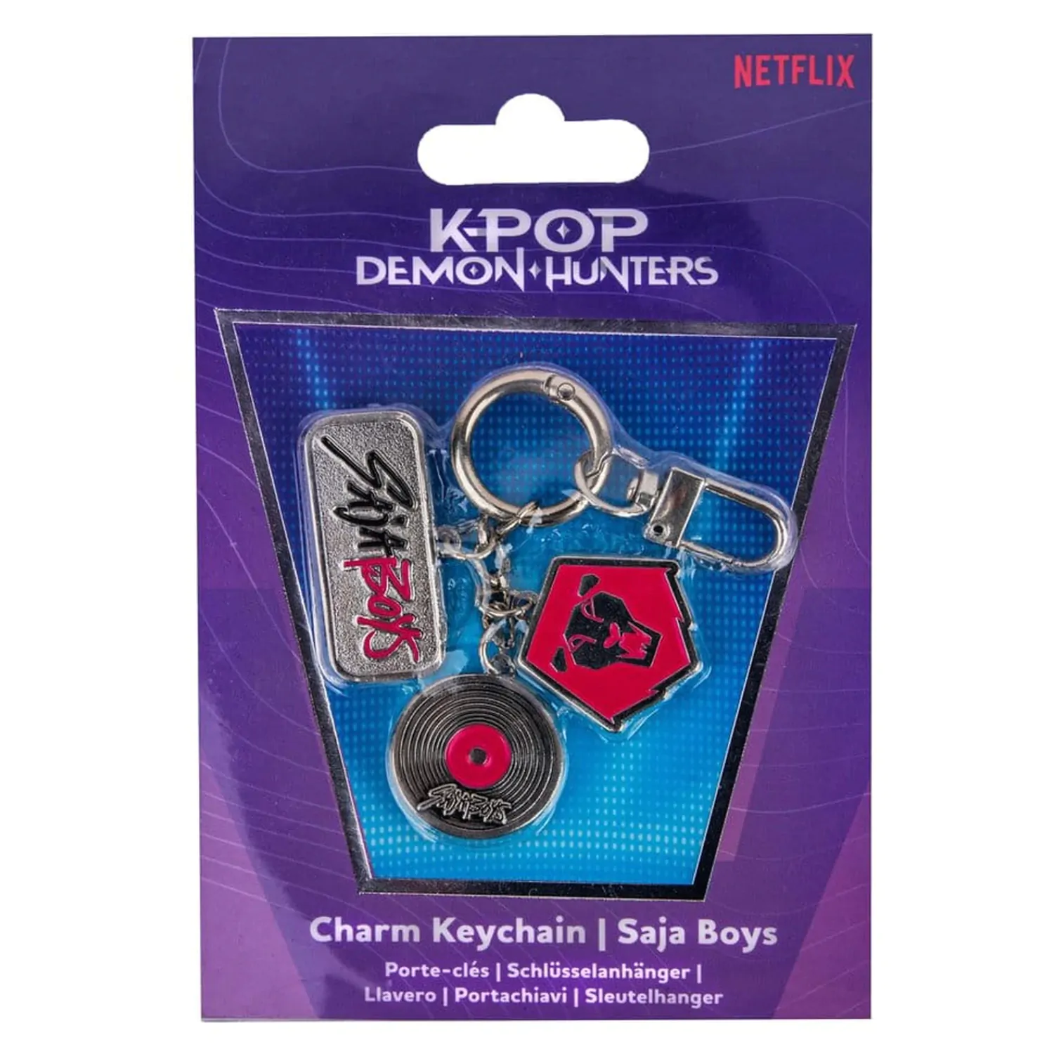 KPop Demon Hunters Charm Breloc Saja Boys poza produsului