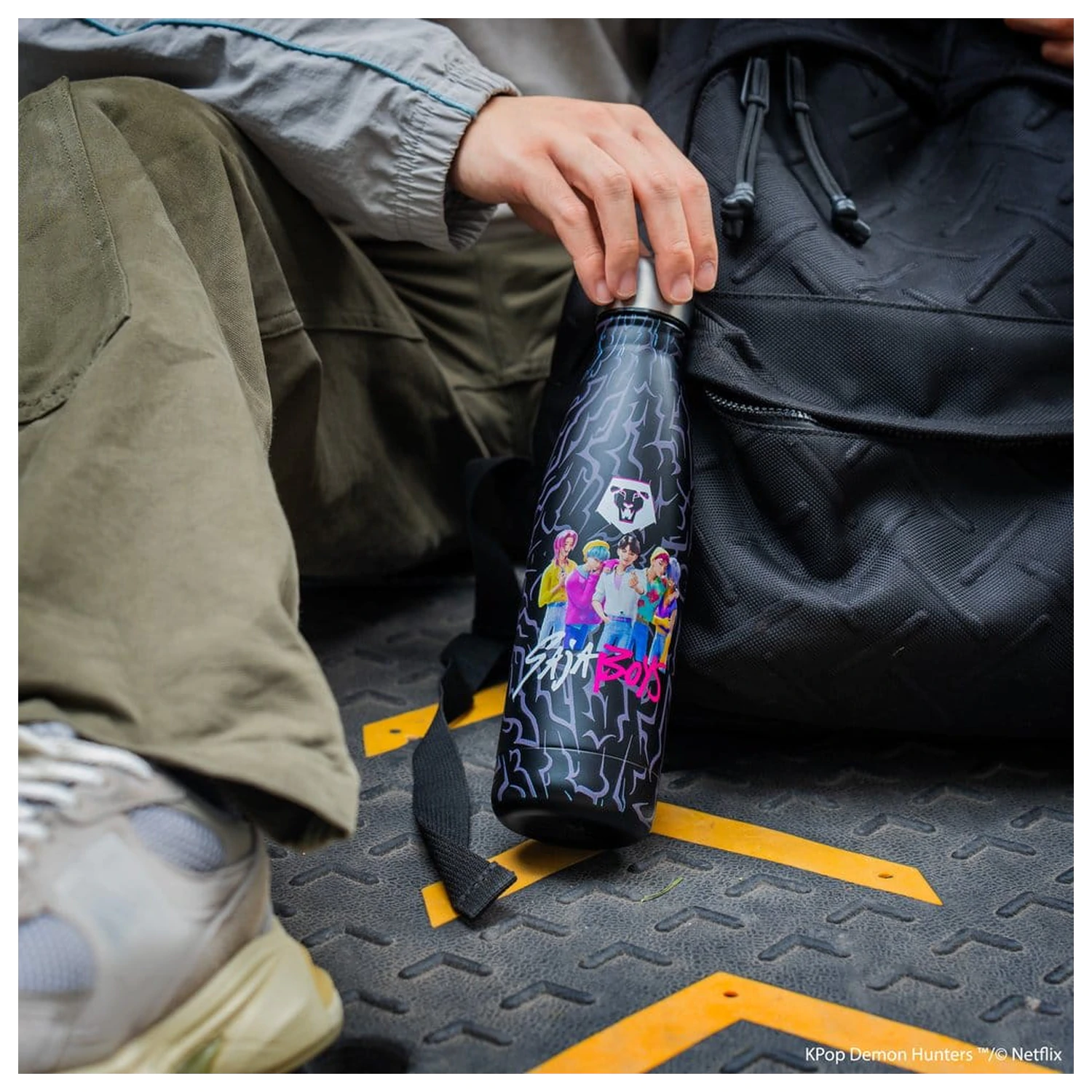 KPop Demon Hunters Water Bottle Saja Boys poza produsului