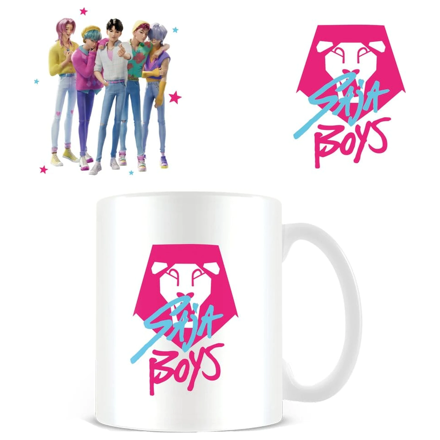 KPop Demon Hunters Cană Saja Boys Alb poza produsului