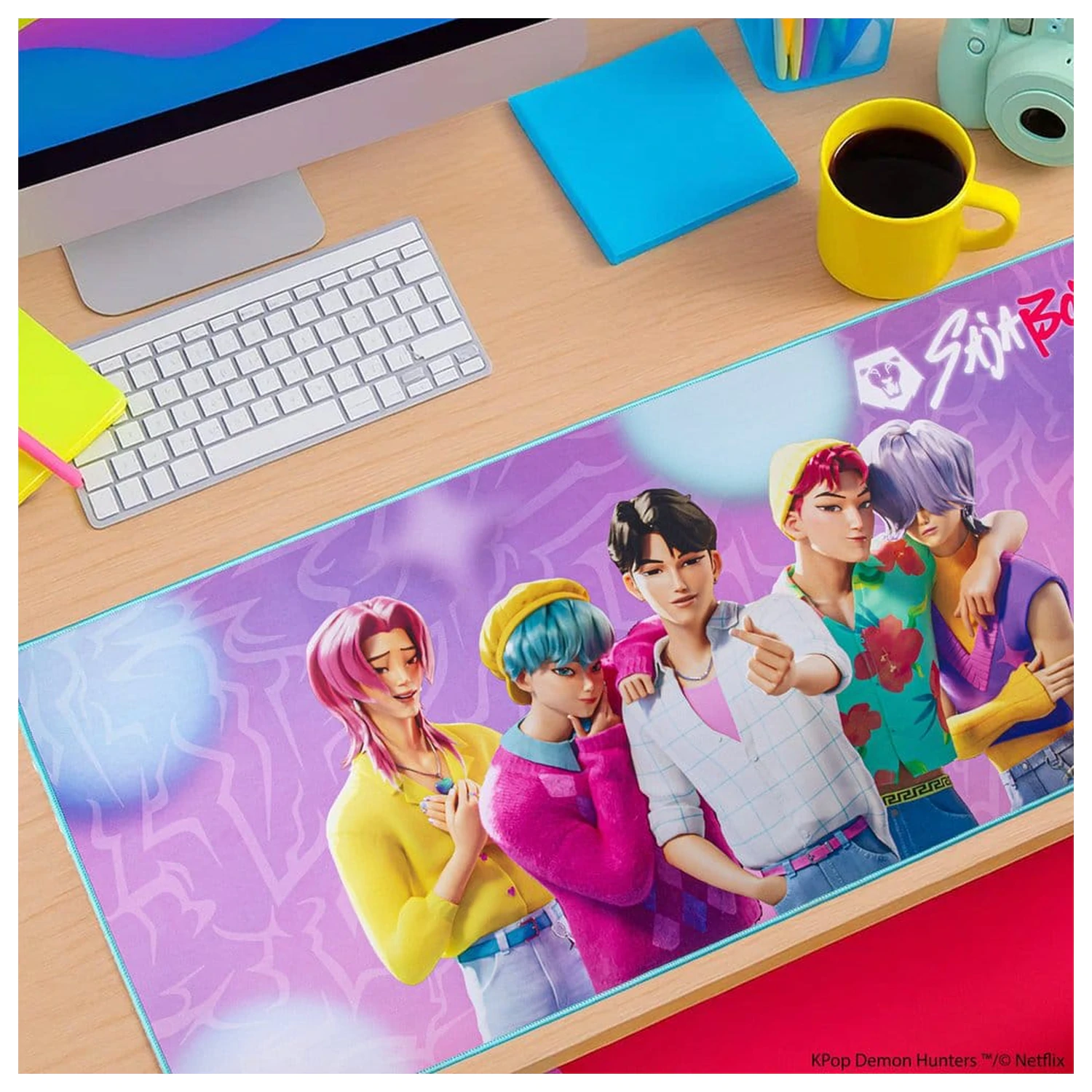 KPop Demon Hunters Covoras Birou Saja Boys XL poza produsului