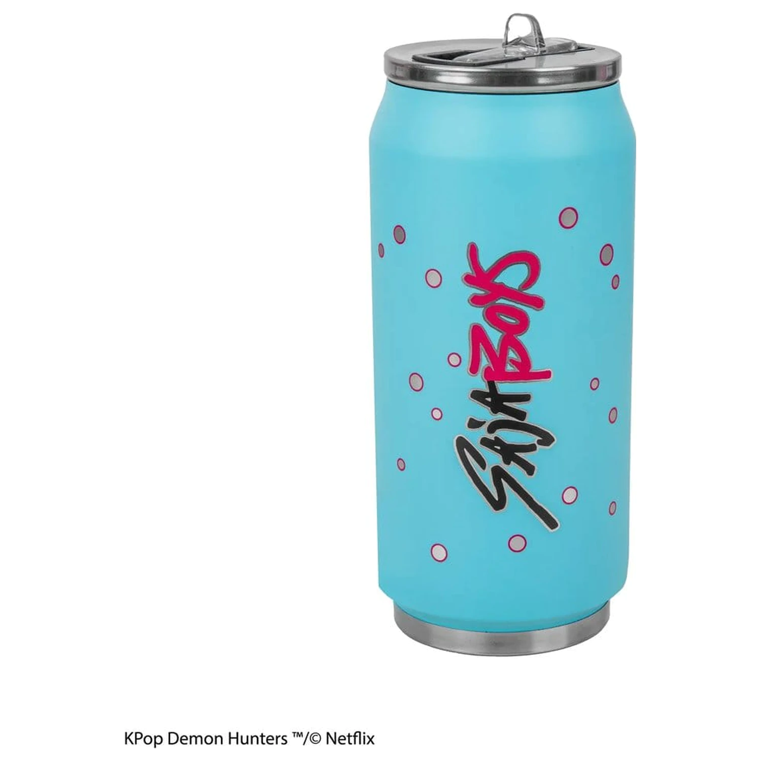 KPop Demon Hunters Cană termică cu pai pentru băuturi tip „Soda Pop Can” poza produsului
