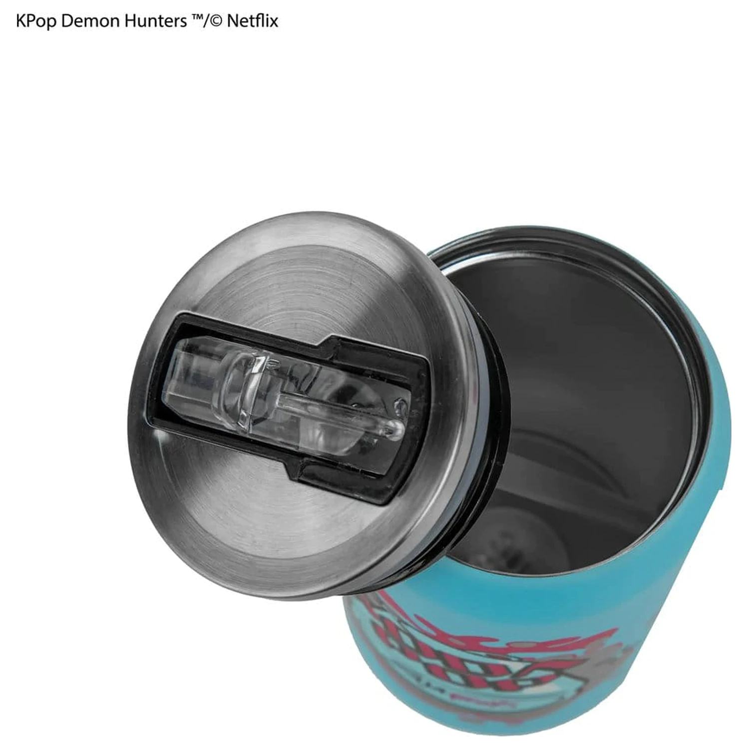 KPop Demon Hunters Cană termică cu pai pentru băuturi tip „Soda Pop Can” poza produsului