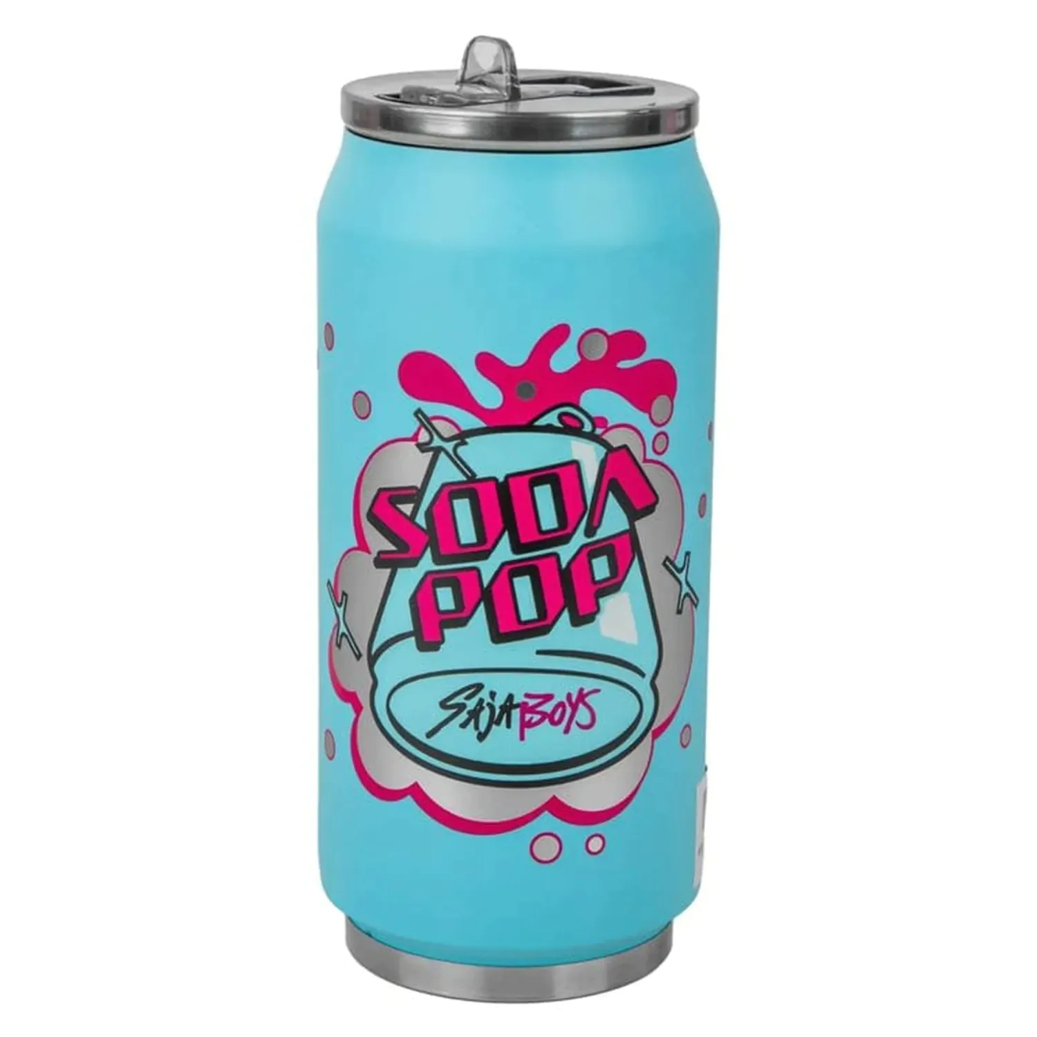 KPop Demon Hunters Cană termică cu pai pentru băuturi tip „Soda Pop Can” poza produsului