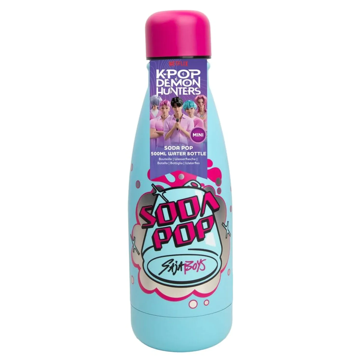 KPop Demon Hunters Mini Sticla de apa Soda Pop poza produsului