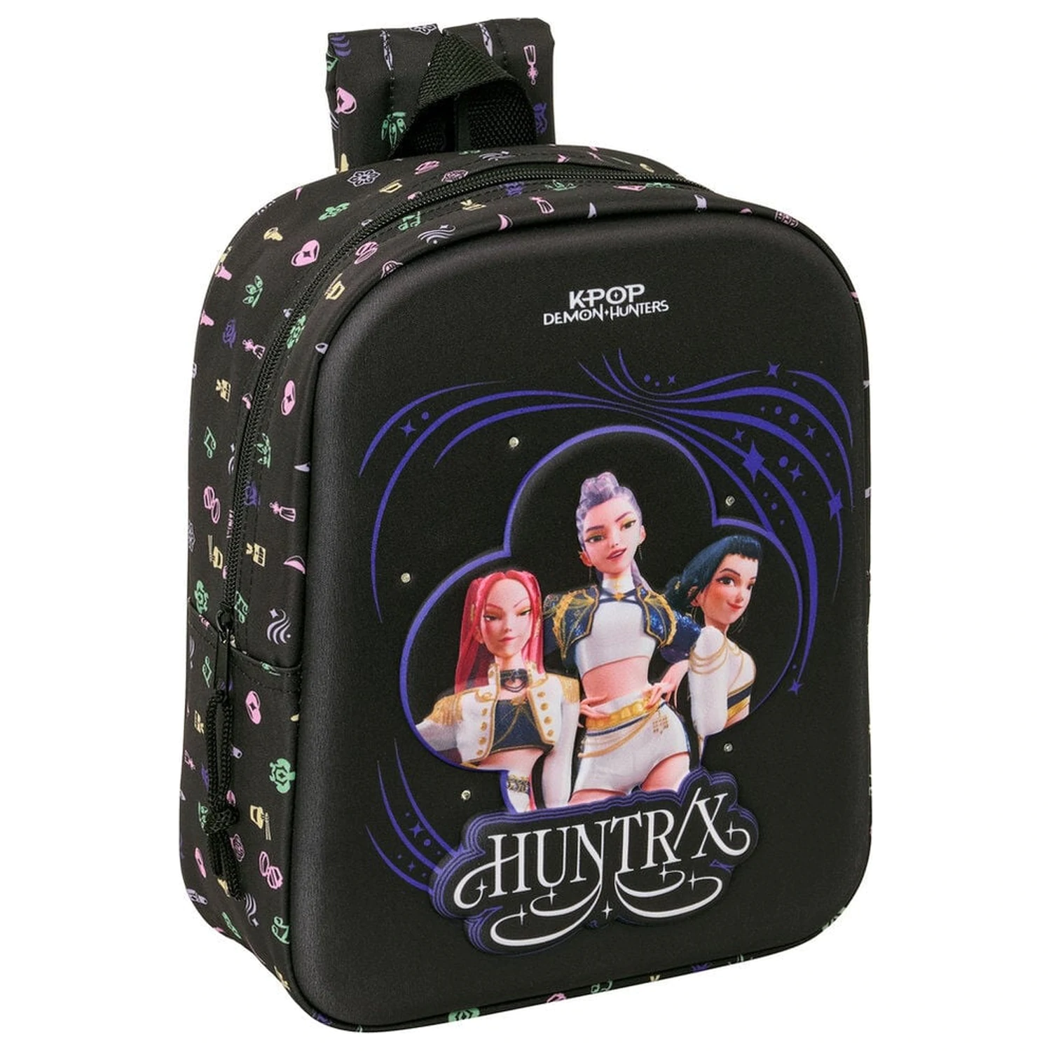 Kpop Demon Hunters Rucsac 3D cu Sunet si LED-uri 27cm poza produsului