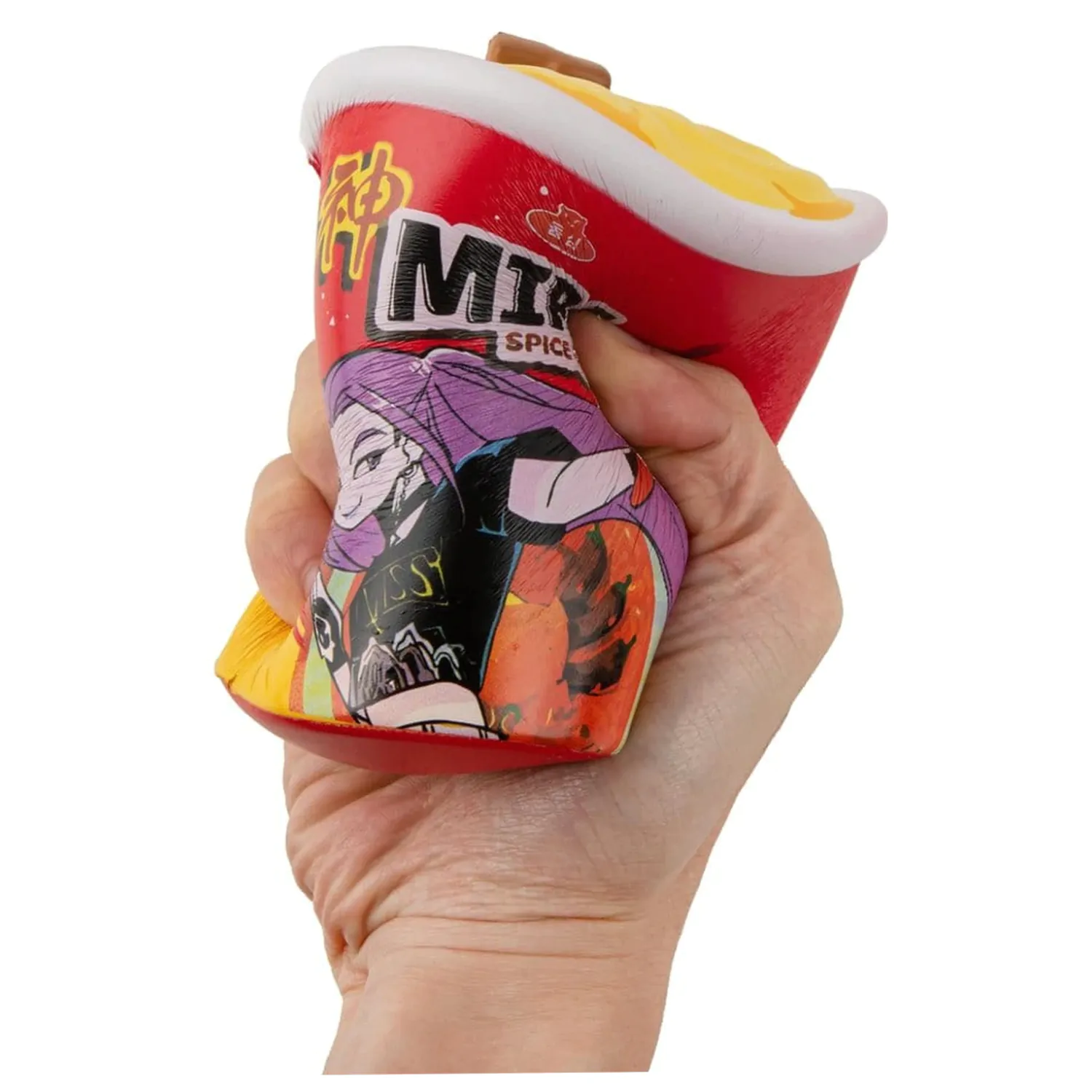 KPop Demon Hunters Squishy Antistres Figura Mira Spice Queen Noodles poza produsului