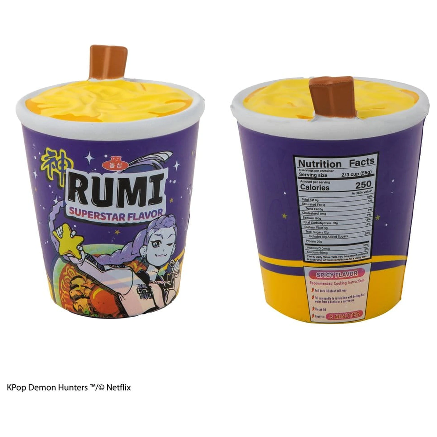 KPop Demon Hunters Squishy Figura Anti-Stres Rumi Superstar Flavor Noodles poza produsului