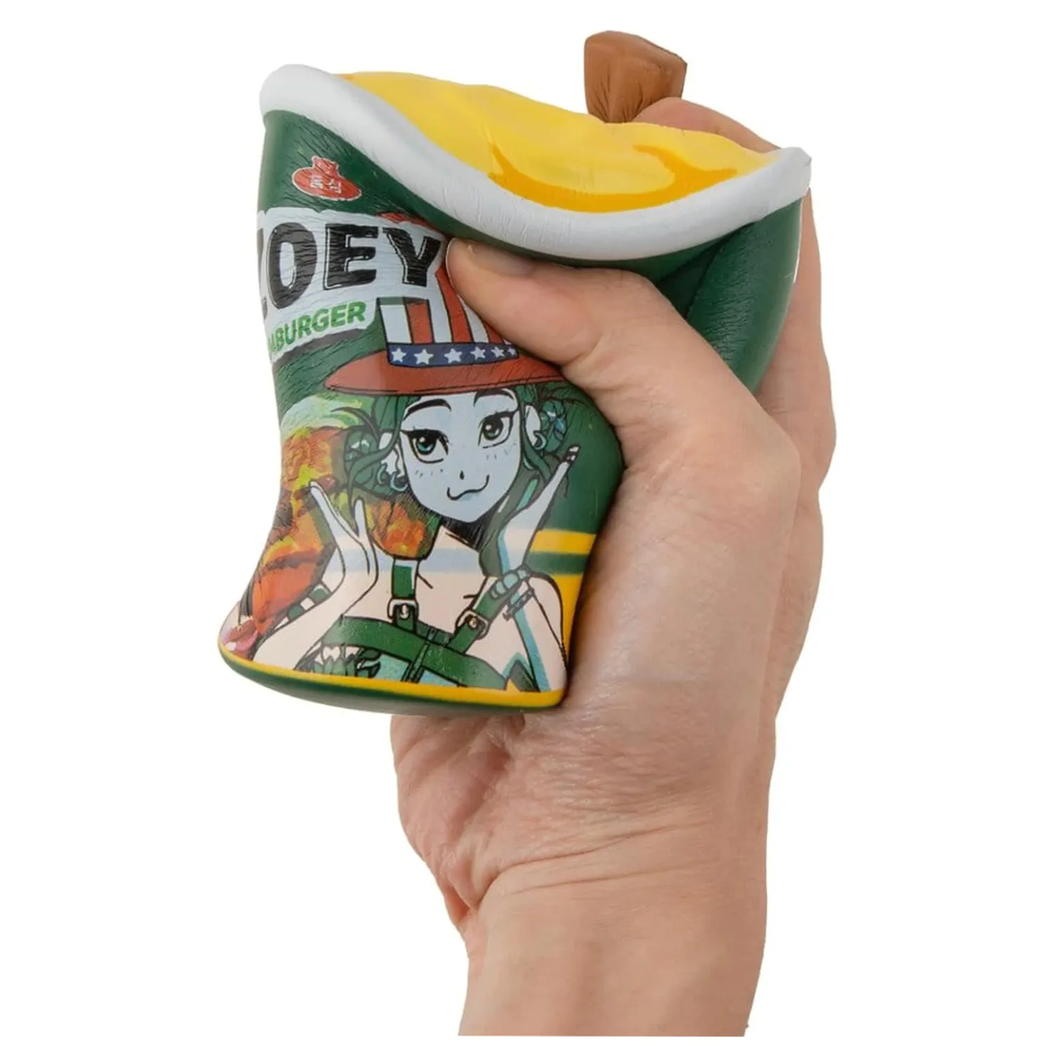 KPop Demon Hunters Squishy Anti Stres Figura Zoey Hamburger Noodles poza produsului