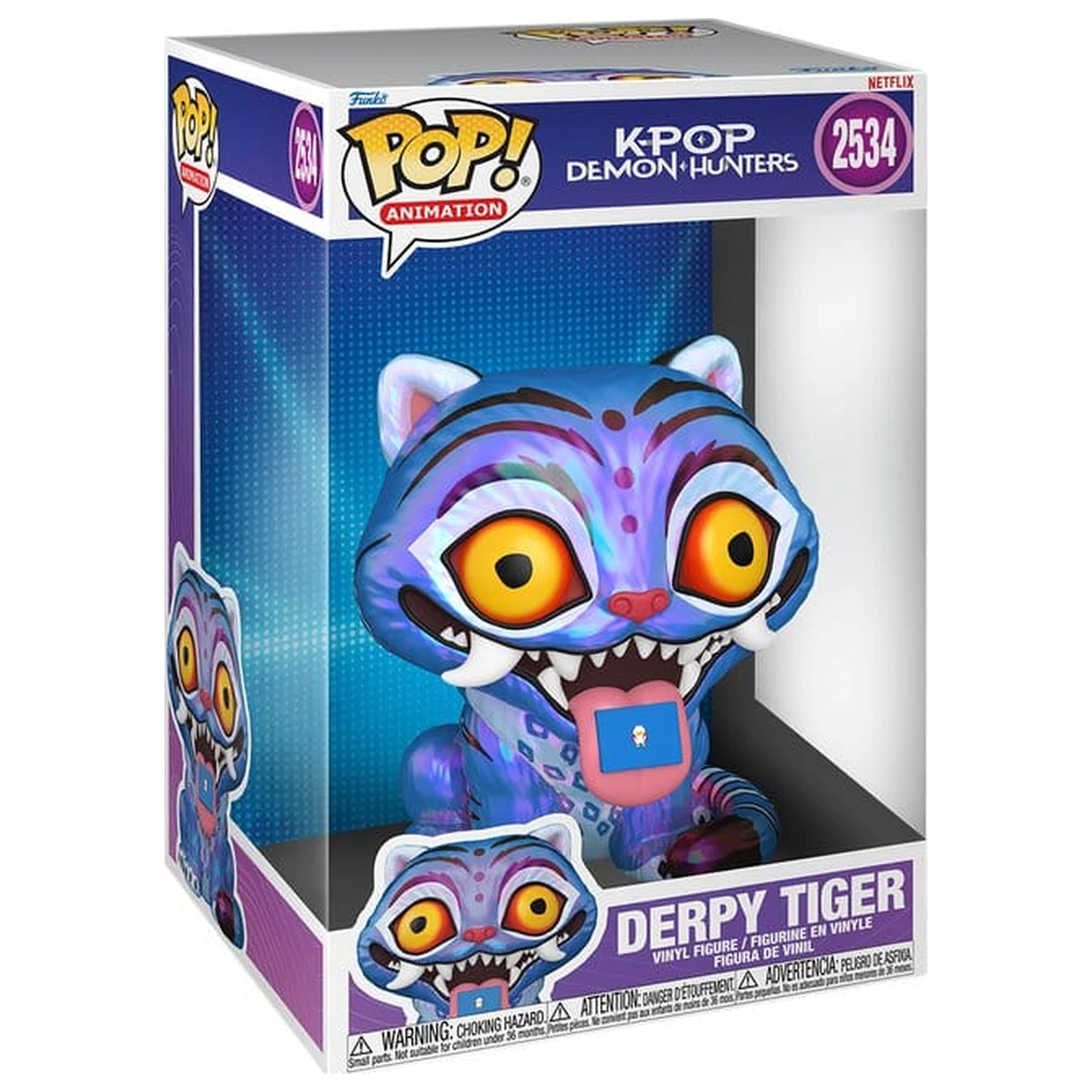 KPop Demon Hunters Super Sized Jumbo Figurina Funko POP! din Vinil Derpy 25 cm poza produsului