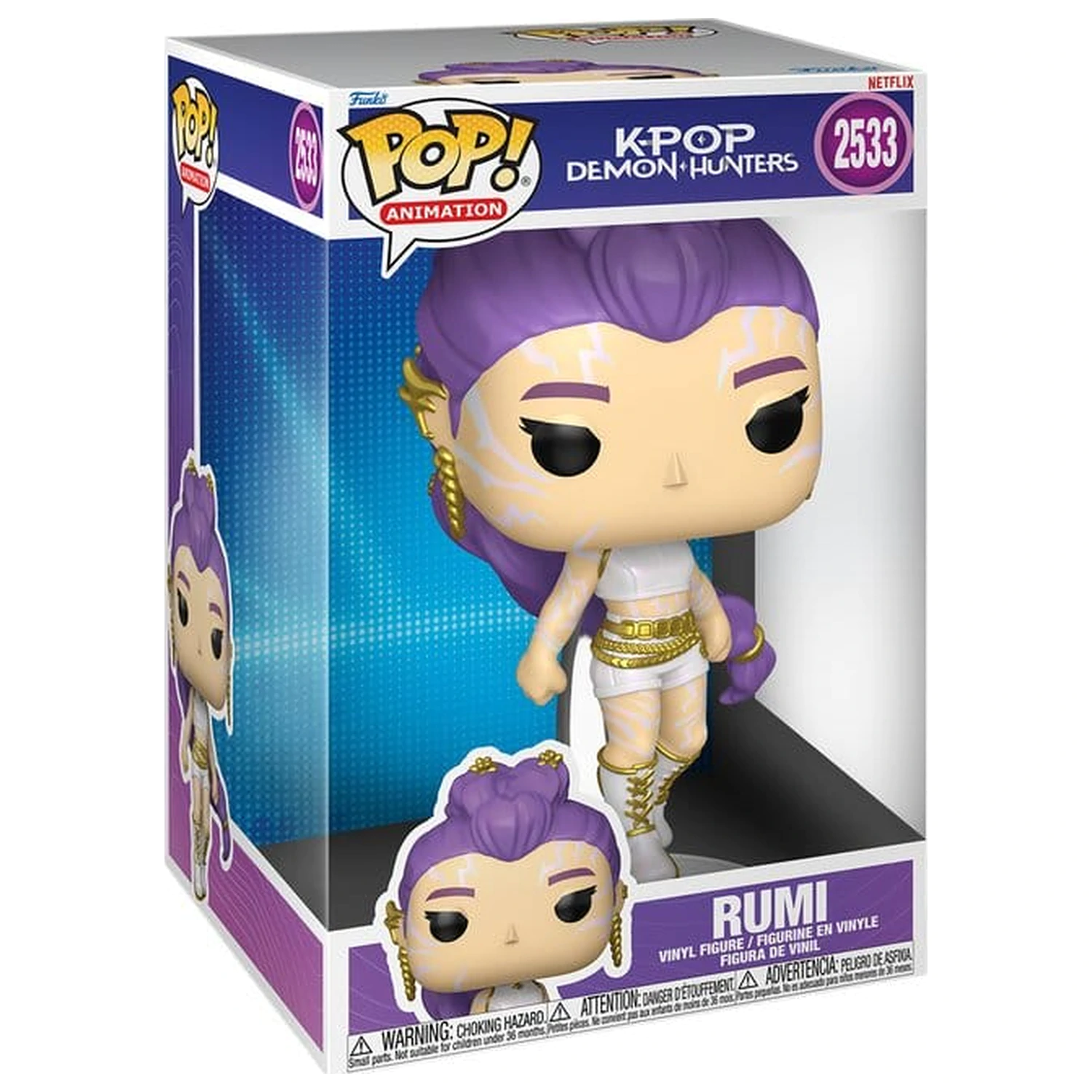 KPop Demon Hunters Super Sized Jumbo Funko POP! Figurina de vinil Rumi 25 cm poza produsului