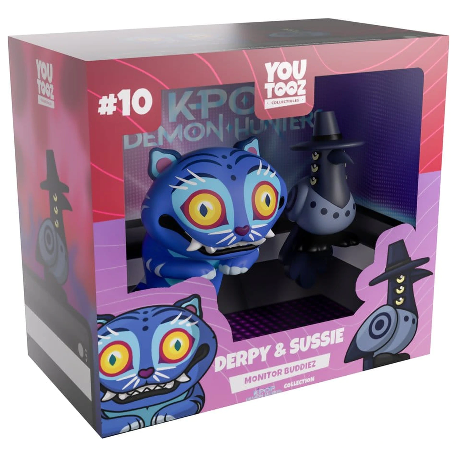 KPop Demon Hunters Figurine de vinil Derpy & Sussie Monitor Buddiez 6-8 cm poza produsului