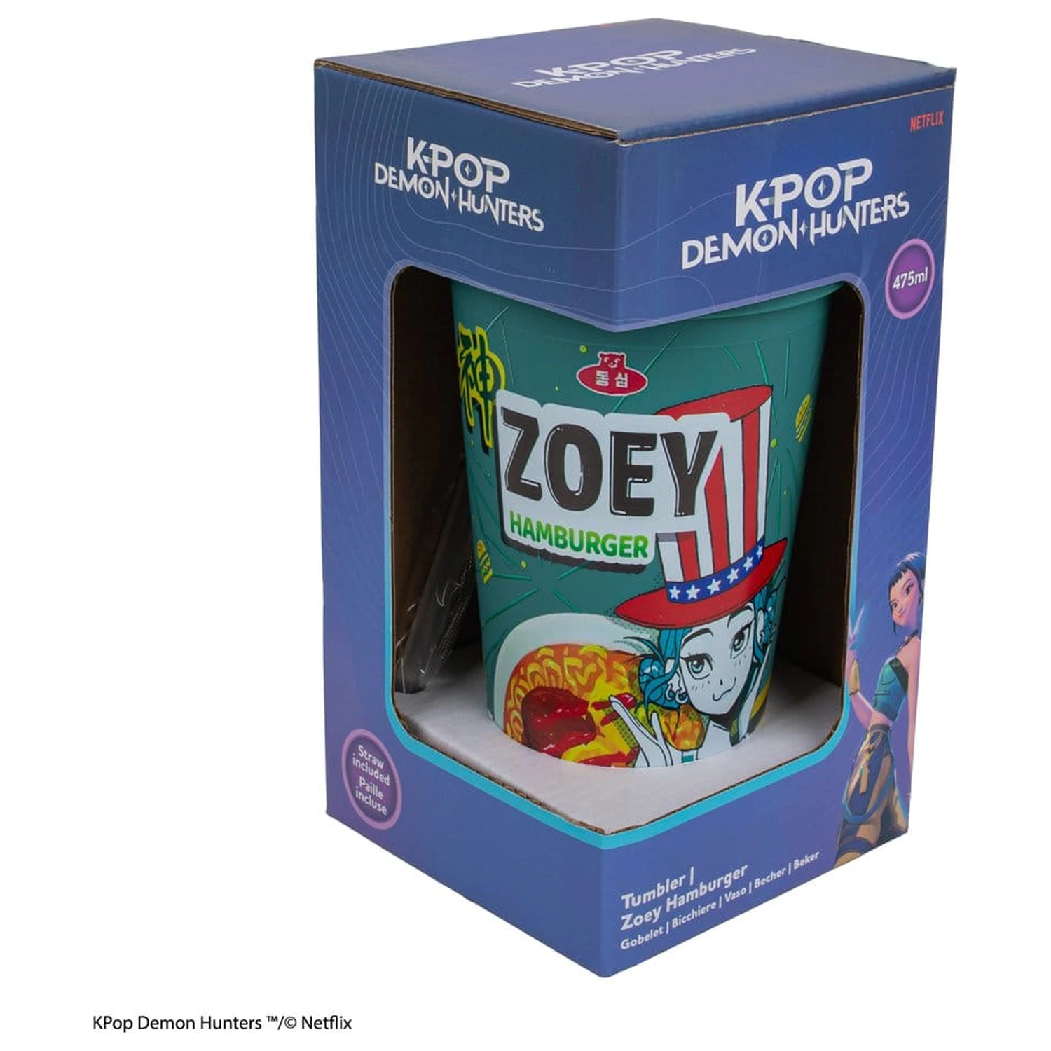KPop Demon Hunters Tumbler Zoey Hamburger poza produsului