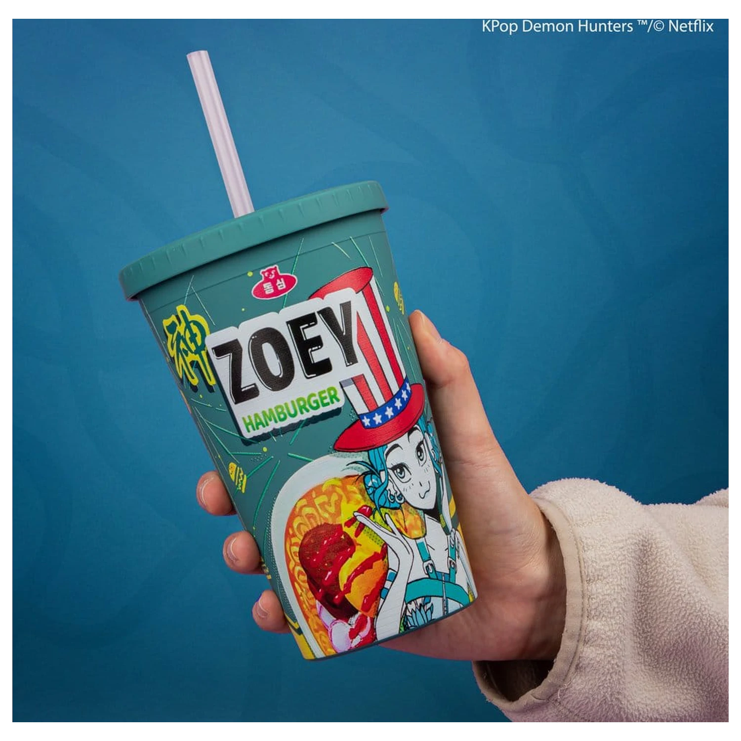 KPop Demon Hunters Tumbler Zoey Hamburger poza produsului