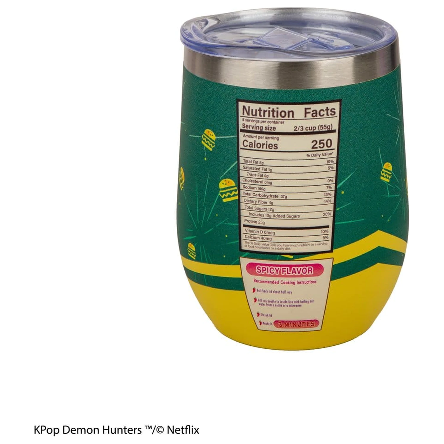 KPop Demon Hunters Cană de călătorie Zoey Hamburger poza produsului