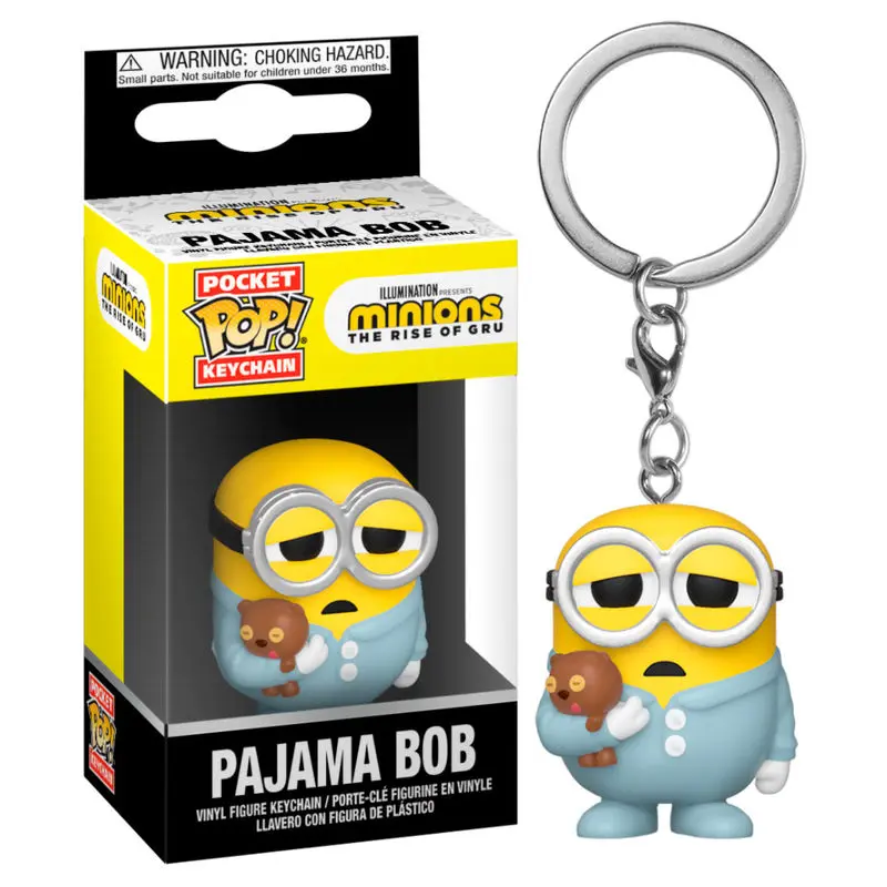 Minions II Pocket POP! Breloc Vinyl Pijama Bob 4 cm poza produsului