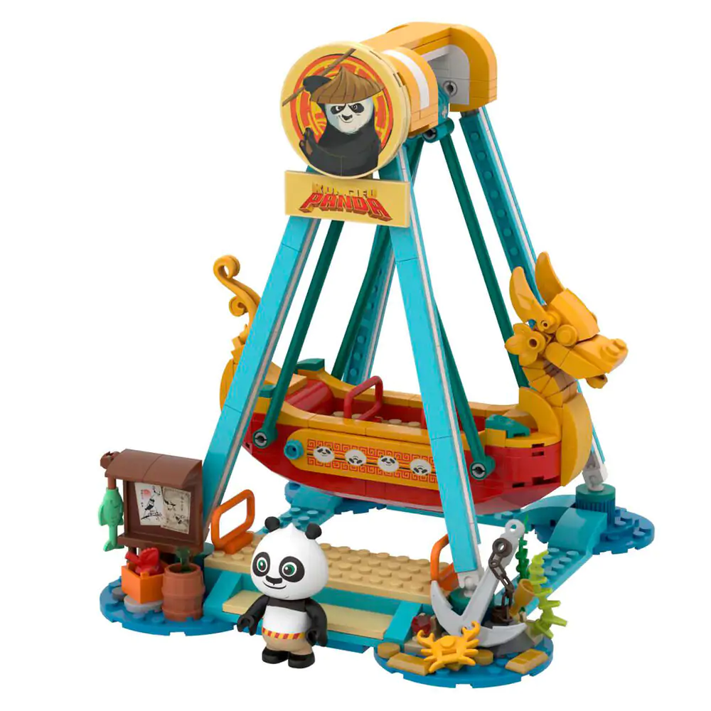 Kit de construcție Kung Fu Panda cu Nava Piraților 379 buc poza produsului