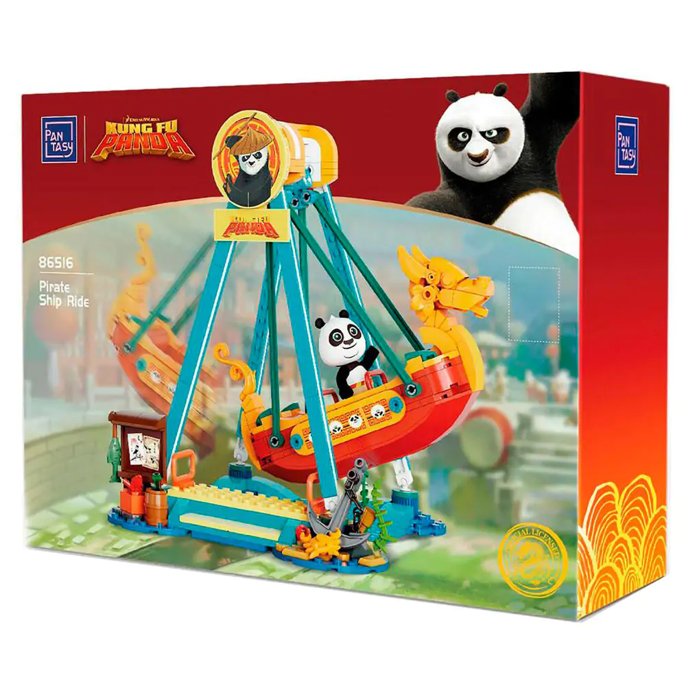 Kit de construcție Kung Fu Panda cu Nava Piraților 379 buc poza produsului