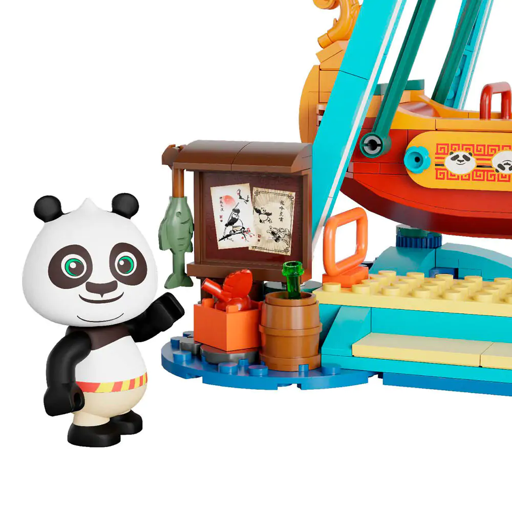 Kit de construcție Kung Fu Panda cu Nava Piraților 379 buc poza produsului