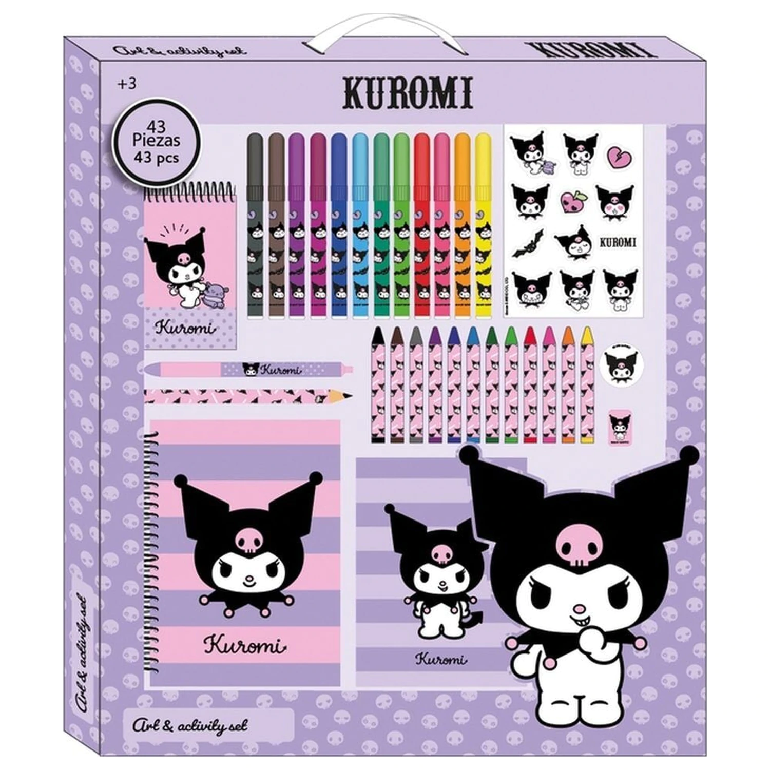 Kuromi Hello Kitty set de activitati 43 piese poza produsului