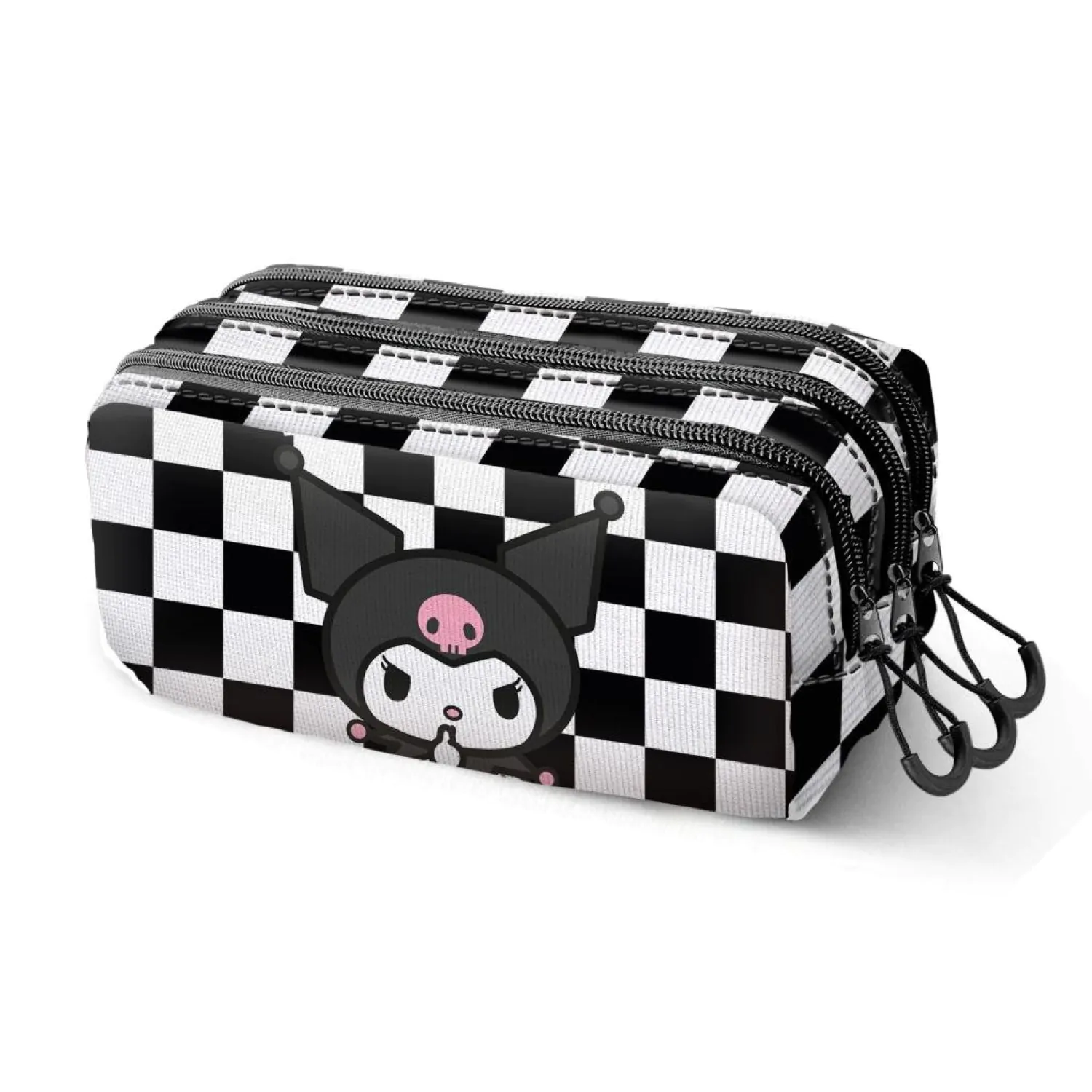 Kuromi Hello Kitty etui triplu pentru creioane poza produsului