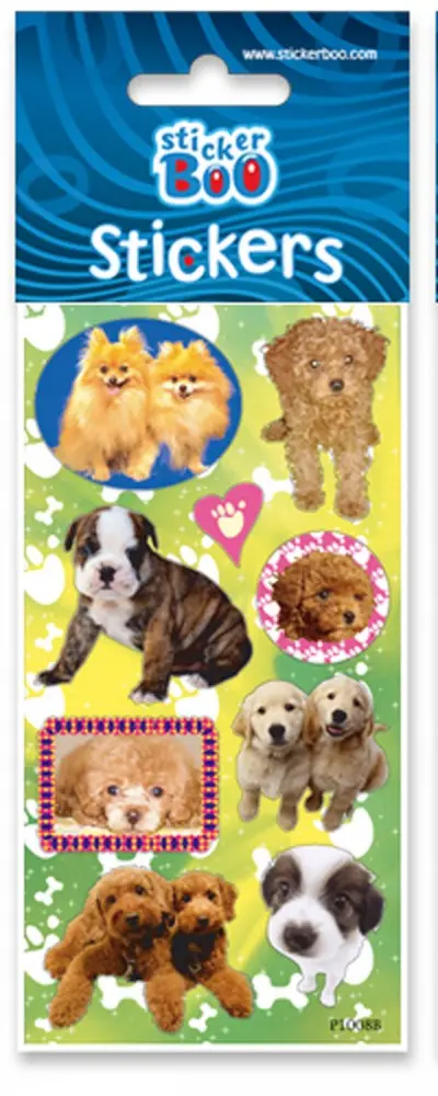 Sticker Caine cu înfrumusețare argintie poza produsului