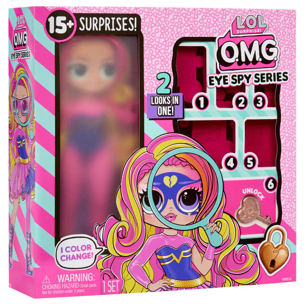 L.O.L. Surprise OMG Eye Spy Papusa Supereroina poza produsului