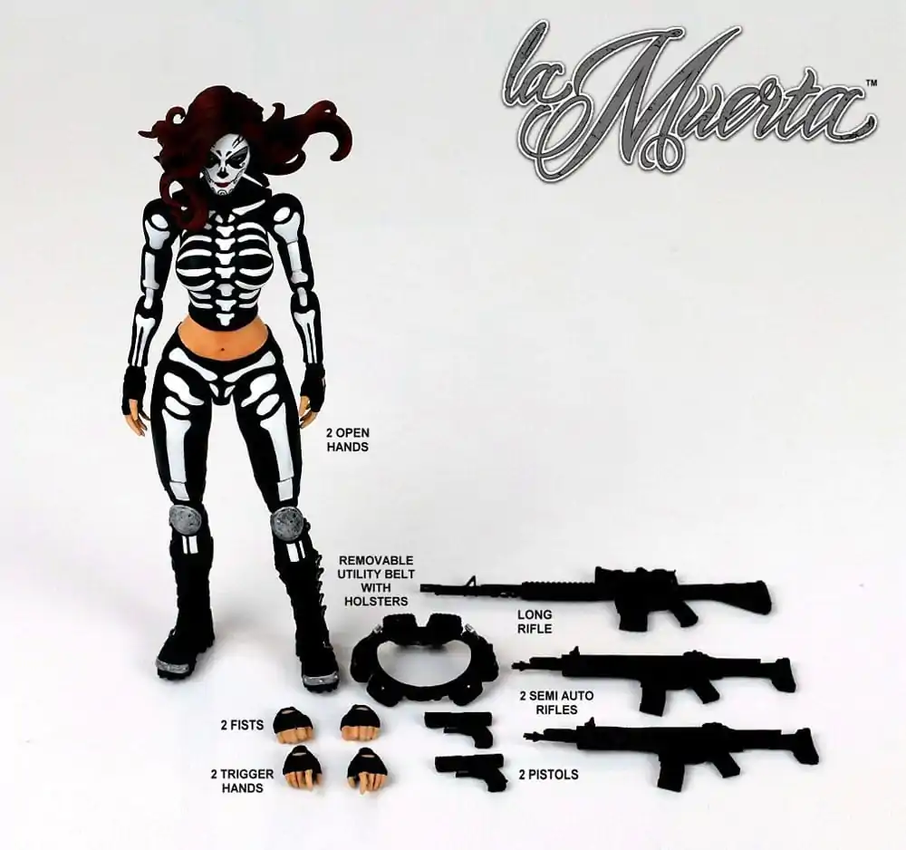 Figurină de acțiune replică Executive La Muerta 1/12 La Muerta 15 cm poza produsului