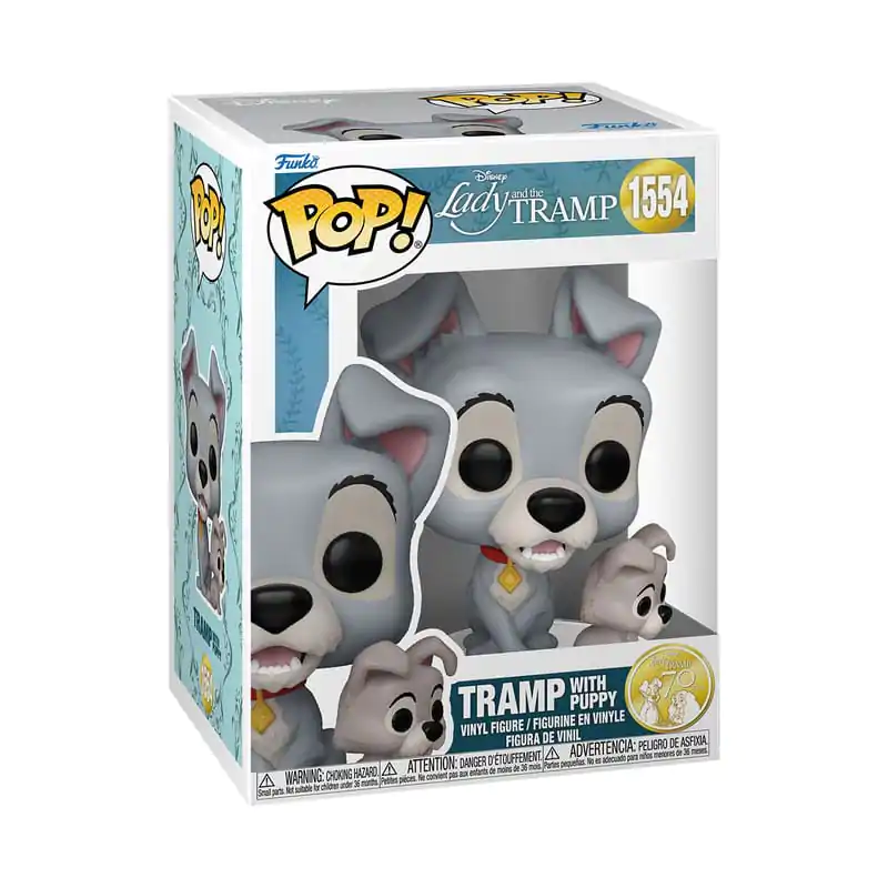 Lady and the Tramp Funko POP! Disney Figurina Vinil Tramp cu cățel 9 cm poza produsului