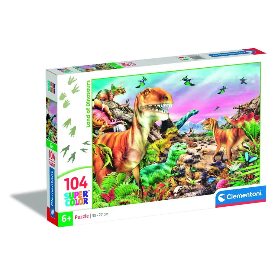 Puzzle Land Of Dinosaurs 104 piese poza produsului