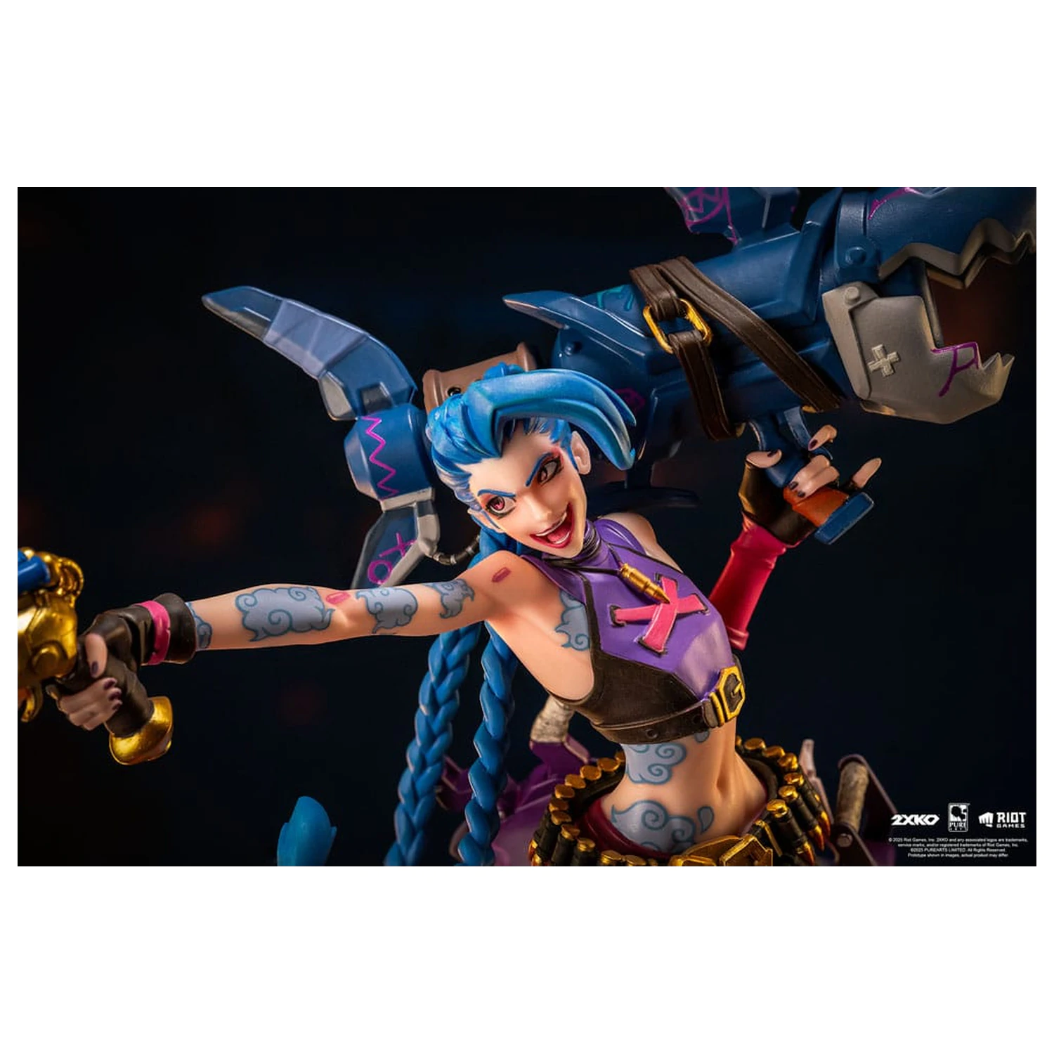 League of Legends Statuie 1/10 2XKO Jinx & Warwick Diorama 37 cm poza produsului