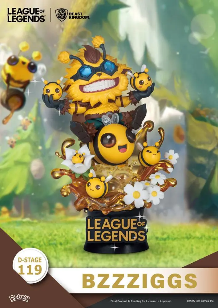 Set dioramă PVC League of Legends D-Stage Beemo & BZZZiggs 15 cm poza produsului