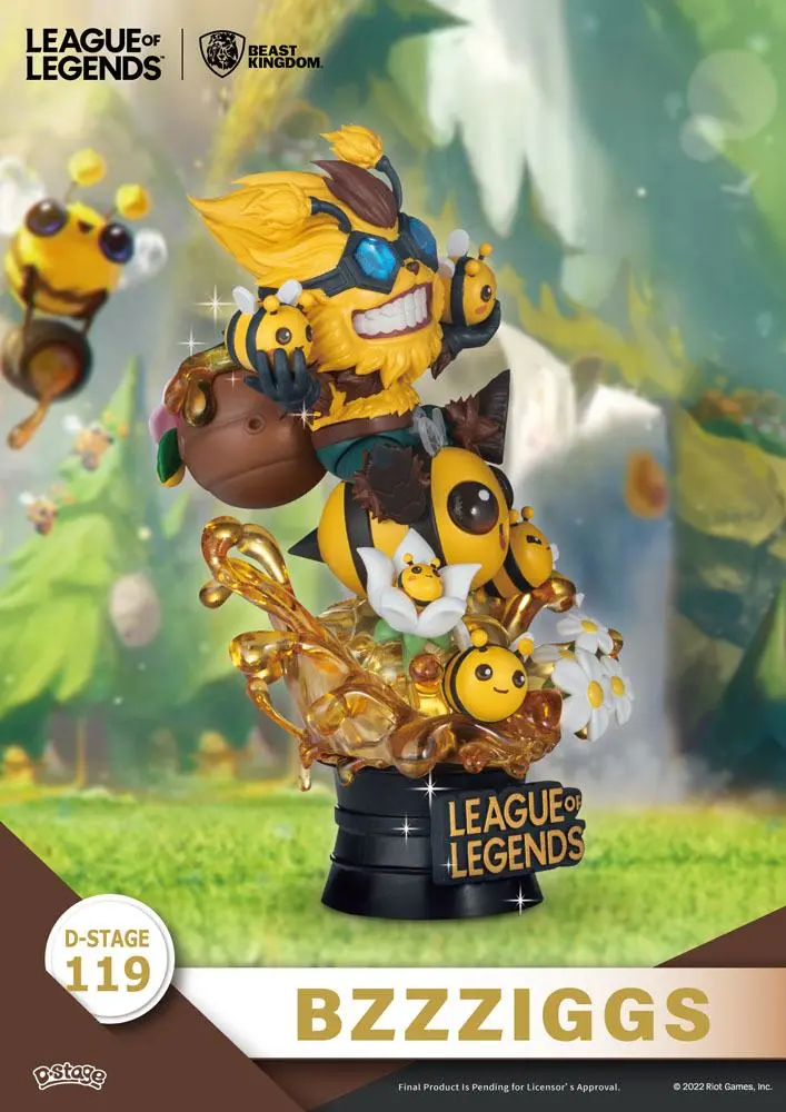 Set dioramă PVC League of Legends D-Stage Beemo & BZZZiggs 15 cm poza produsului