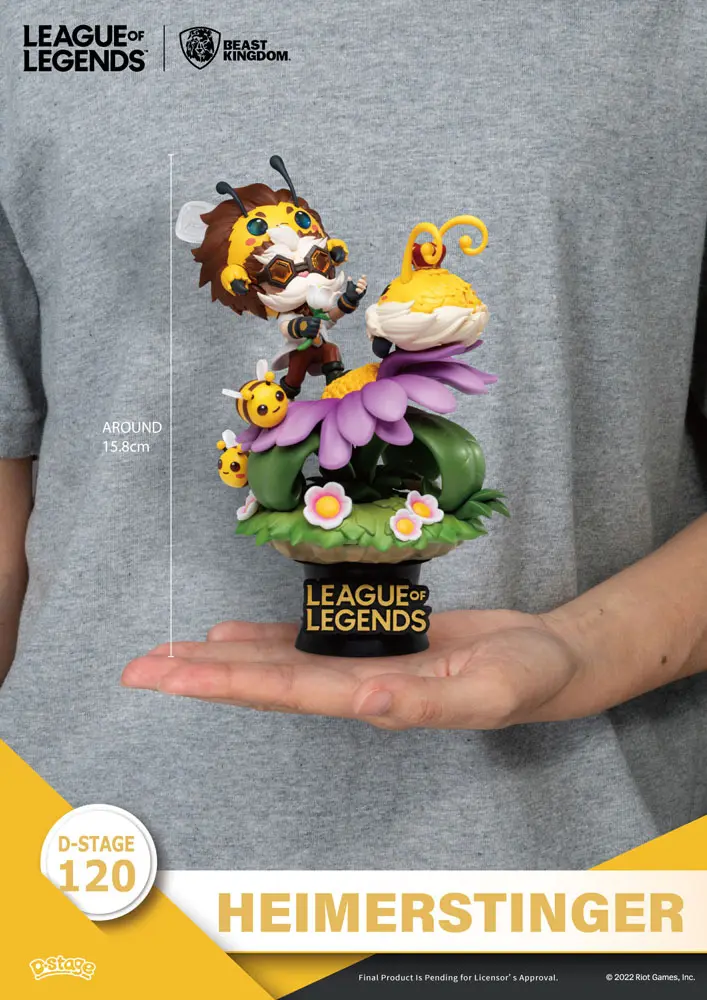 League of Legends D-Stage Set dioramă PVC Nunu &amp; Beelump &amp; Heimerstinger 16 cm poza produsului