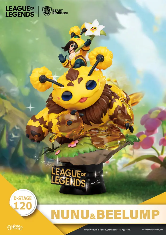League of Legends D-Stage Set dioramă PVC Nunu &amp; Beelump &amp; Heimerstinger 16 cm poza produsului