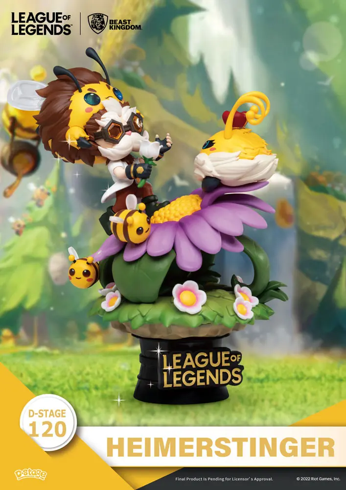League of Legends D-Stage Set dioramă PVC Nunu &amp; Beelump &amp; Heimerstinger 16 cm poza produsului