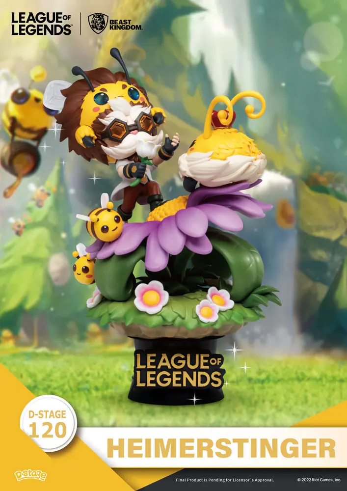 League of Legends D-Stage Set dioramă PVC Nunu &amp; Beelump &amp; Heimerstinger 16 cm poza produsului
