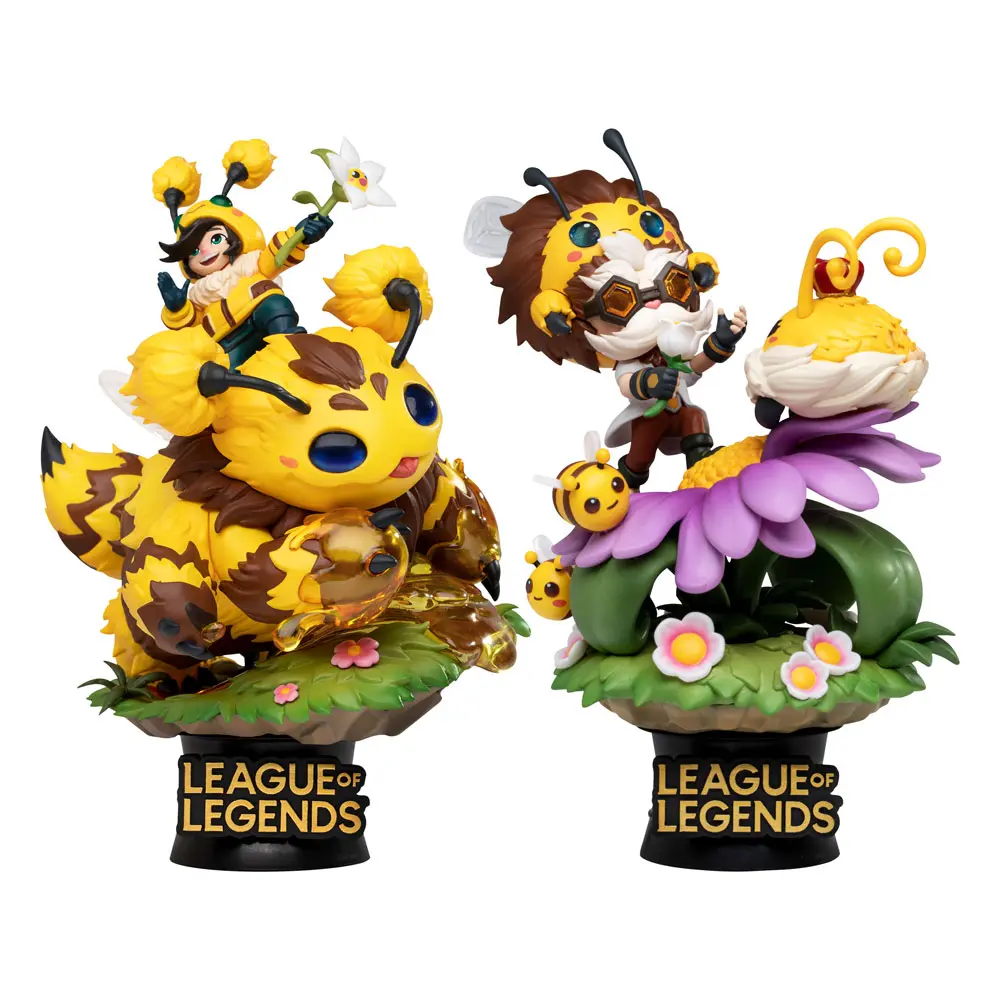 League of Legends D-Stage Set dioramă PVC Nunu &amp; Beelump &amp; Heimerstinger 16 cm poza produsului