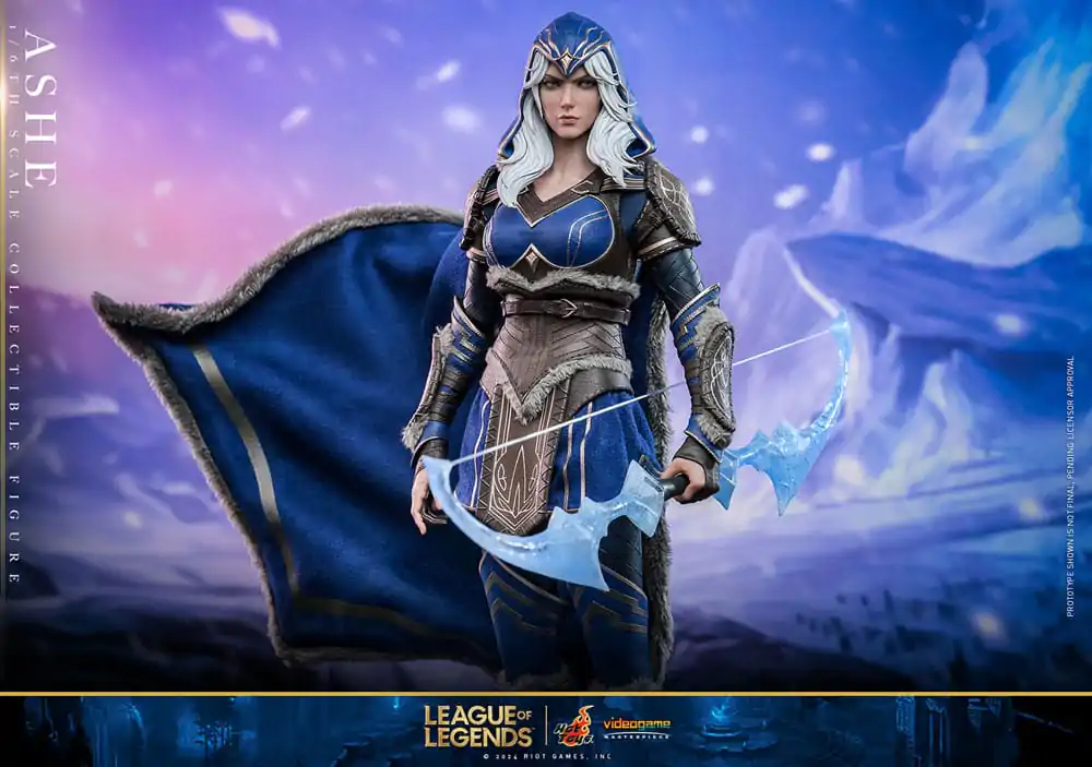 League of Legends Figurina de acțiune de capodoperă Joc Video 1/6 Ashe 28 cm poza produsului