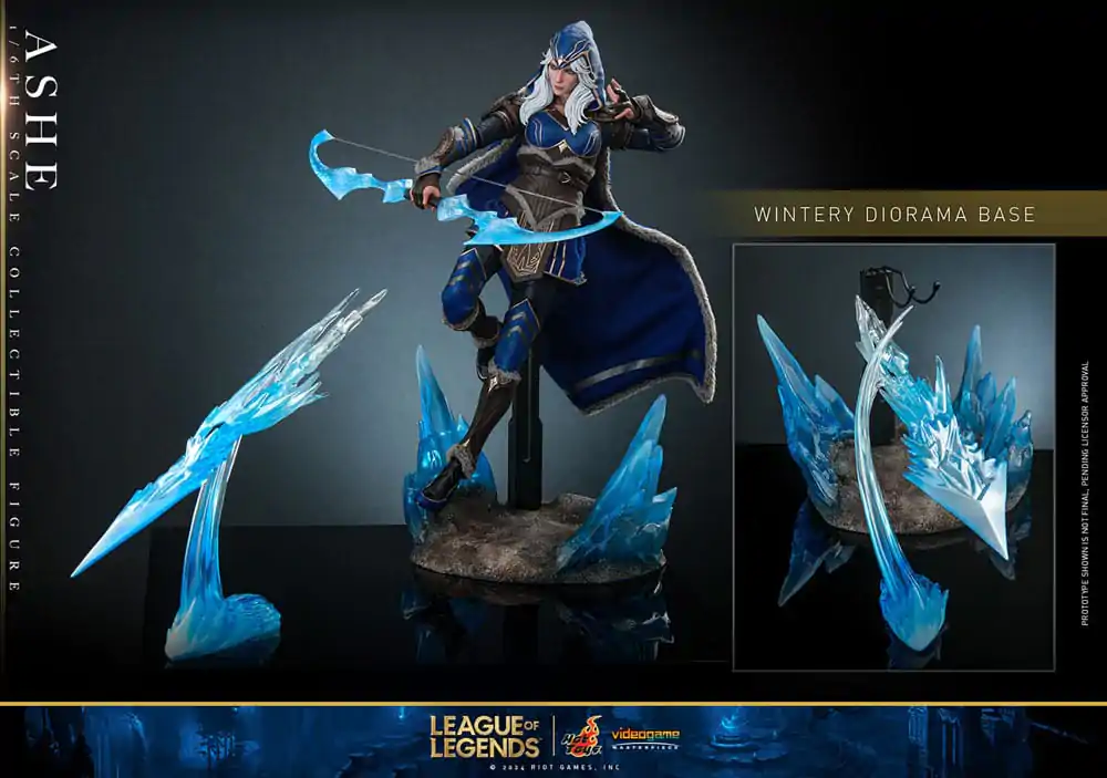 League of Legends Figurina de acțiune de capodoperă Joc Video 1/6 Ashe 28 cm poza produsului