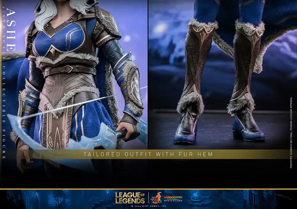 League of Legends Figurina de acțiune de capodoperă Joc Video 1/6 Ashe 28 cm poza produsului