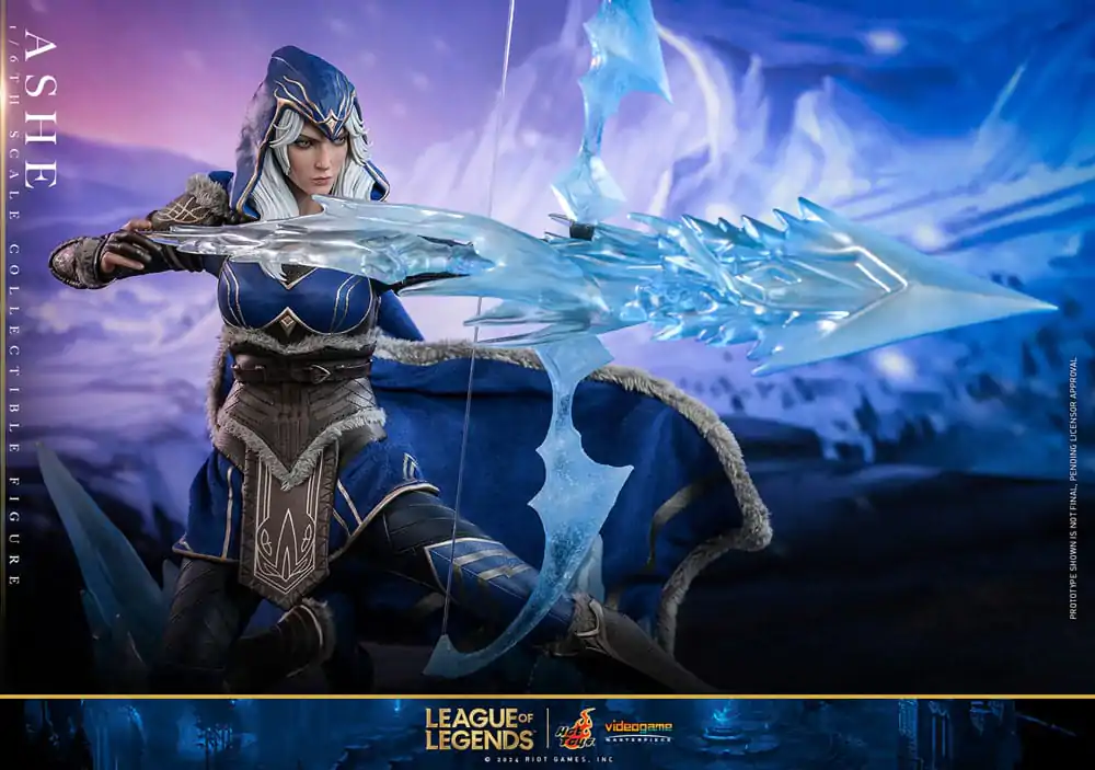 League of Legends Figurina de acțiune de capodoperă Joc Video 1/6 Ashe 28 cm poza produsului