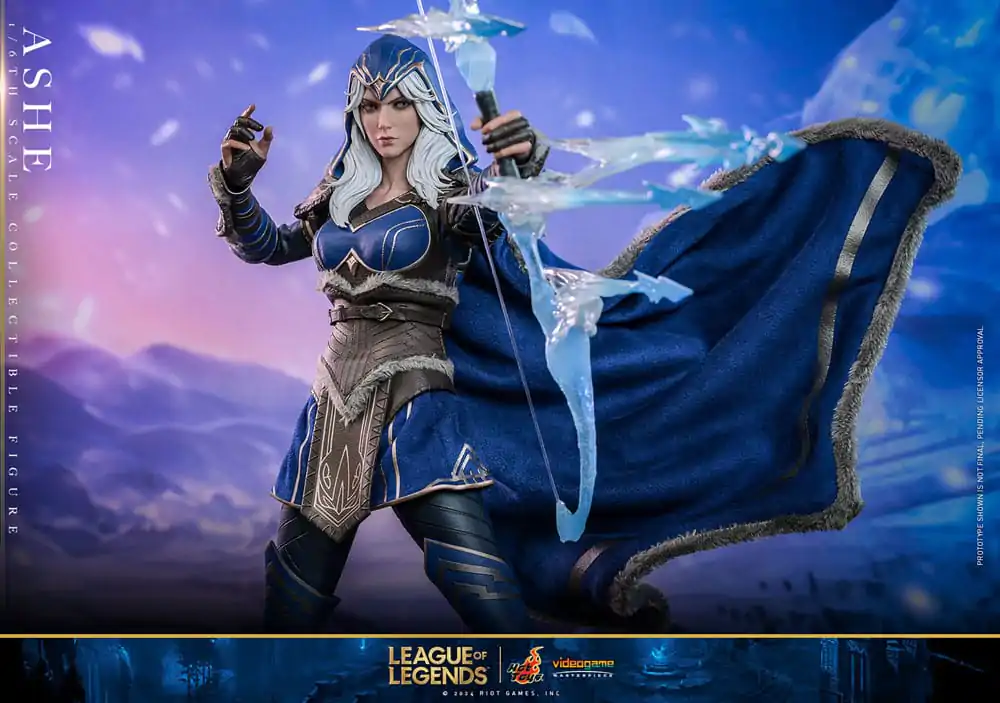 League of Legends Figurina de acțiune de capodoperă Joc Video 1/6 Ashe 28 cm poza produsului