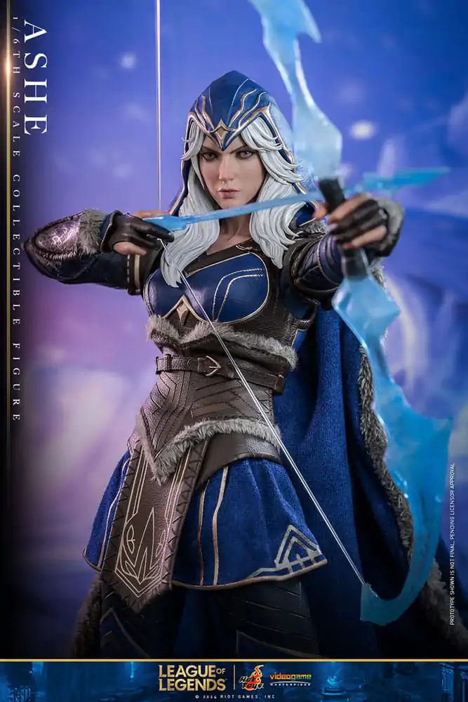 League of Legends Figurina de acțiune de capodoperă Joc Video 1/6 Ashe 28 cm poza produsului